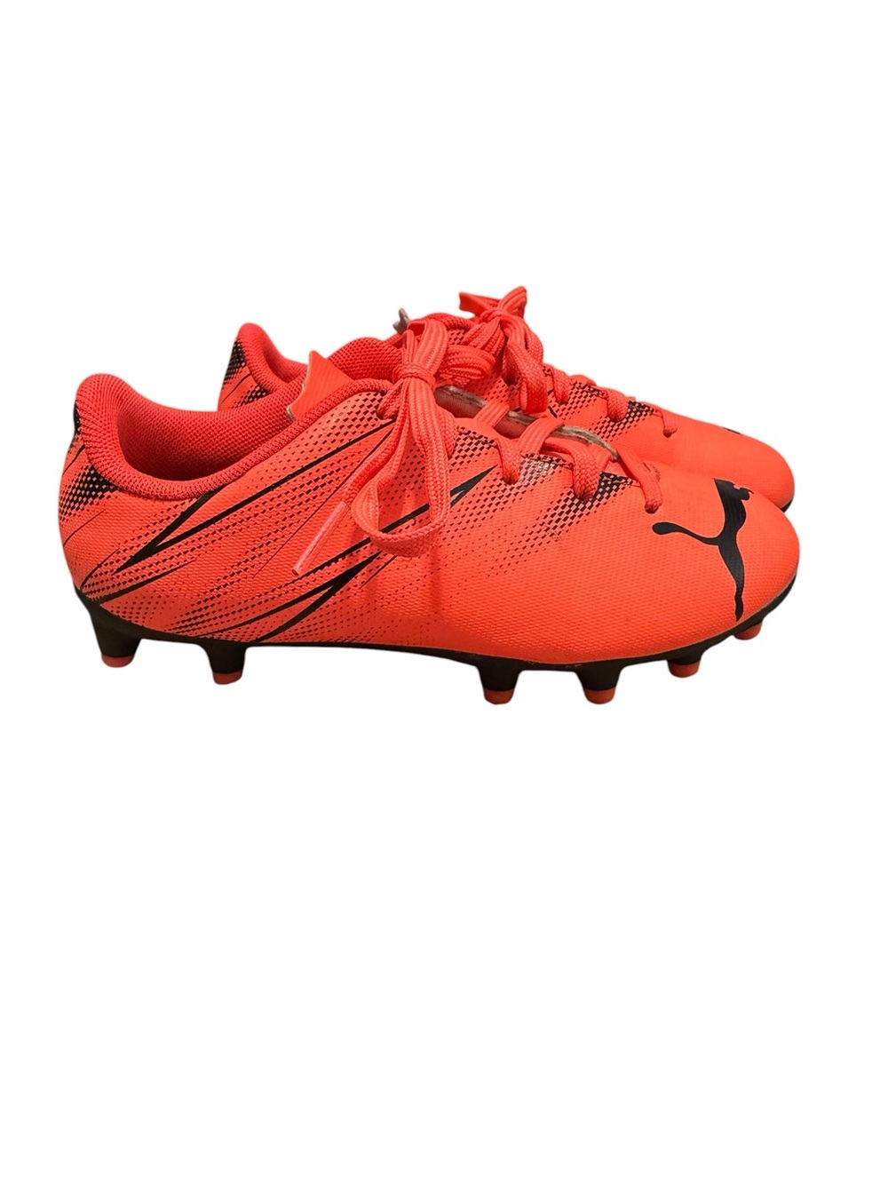 Puma Kids' Attacanto Orange Ultra Play FG/AG Soccer Cleats | Size Youth 12